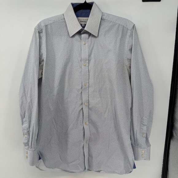 Ted Baker Other - Men’s Ted Baker Endurance Dress Shirt 15.5 32/33 Blue Micro Dot Long Sleeve